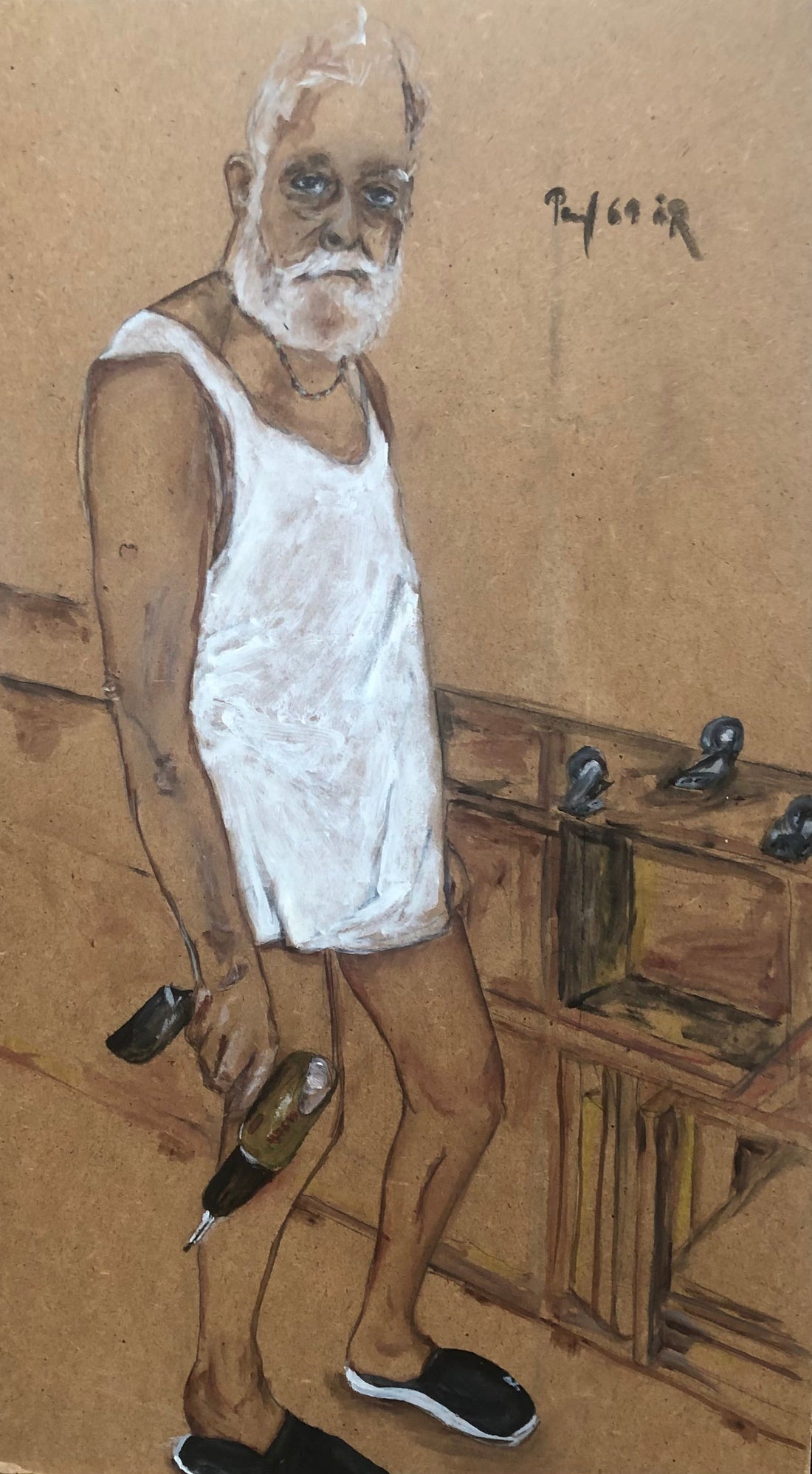 Person kort før seriøst misbrug. 49 x 27