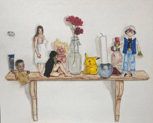 Variationer over sild. 80 x 100 cm