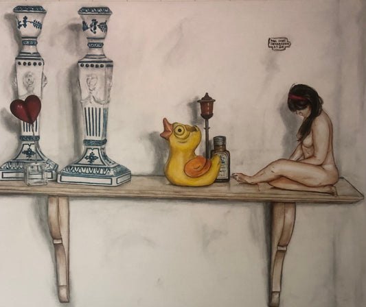 Nogen spiste låget af  den gule chokoladeand! 80 x 100