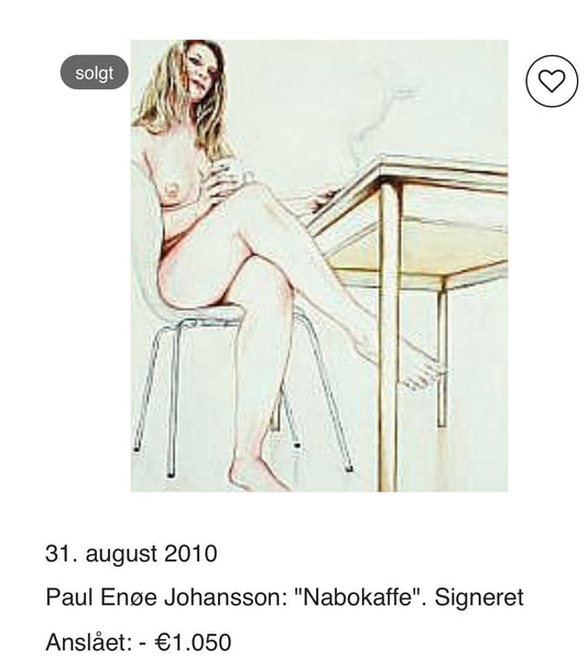 SOLGT. Nabokaffe 100 x 80 cm