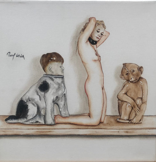 Hundehovede, hængerøv og småbørnspædagog  40 x 40