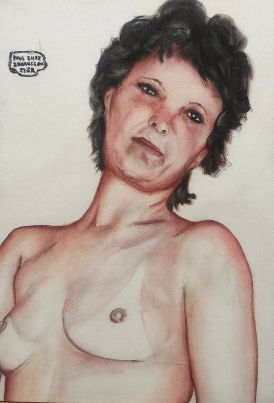Portræt på tyk plade. Astrid 50 x 34