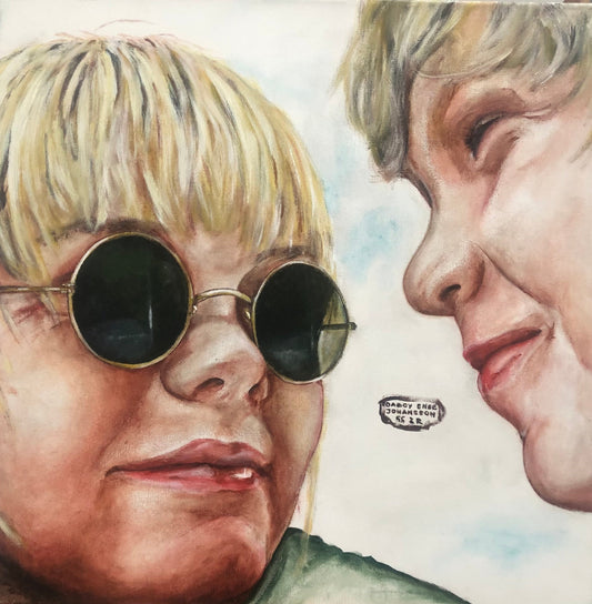 Person og aflægger 50 x 50