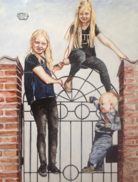 3 søskende 100 x 80