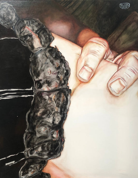 Blonde. 100 x 80