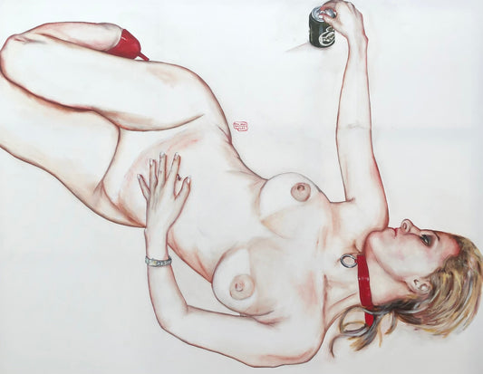 Red shoes and Tuborg Beer 120 x  150
