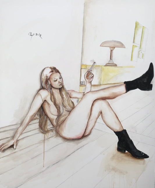 Person med støvler A. 120 x 100