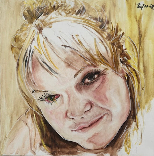 Portræt uden titel. 40 x 30 cm