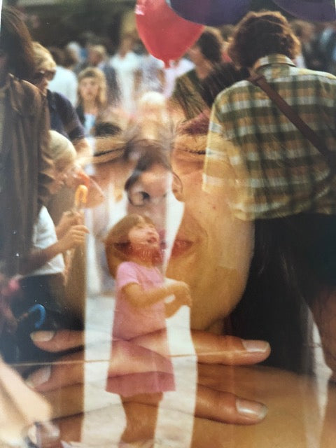 Dobbelteksponering, farvefoto fra ca. 1970 nr. 1.