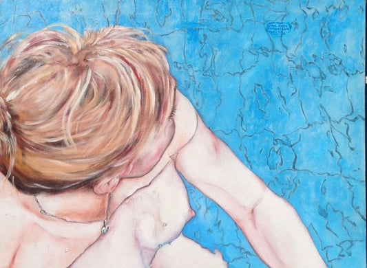 Ved Kanten. 50 x 60 cm