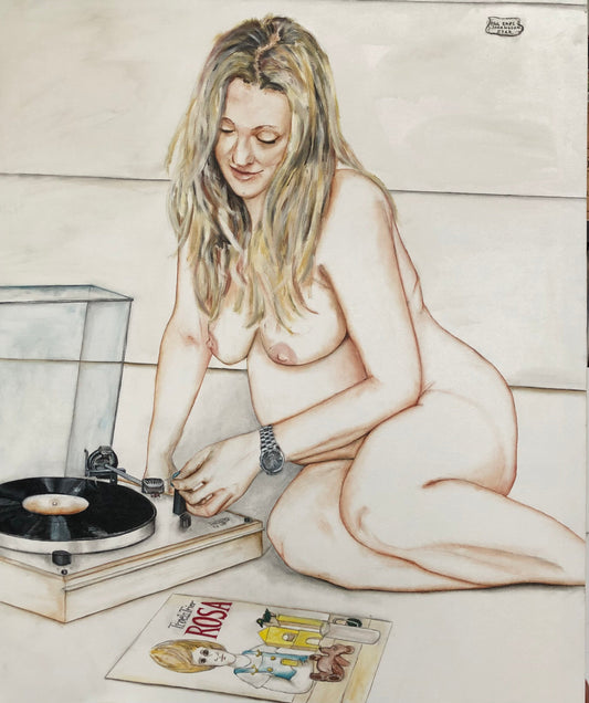 Mens vi venter 120 x 100 cm