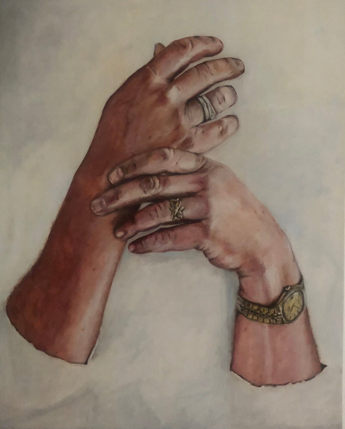 Mine Hænder 100 x 80 cm