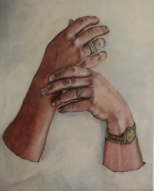 Mine Hænder 100 x 80 cm