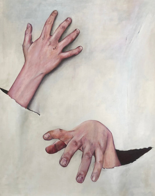 Alberts hænder 100 x 80 cm